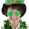 St. Patrick’s Day Irish Shamrock Leaves Green Leprechaun Costume Glasses, 1 Pair